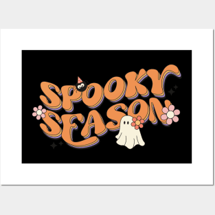 Spooky season , ghost groovy, retro Posters and Art